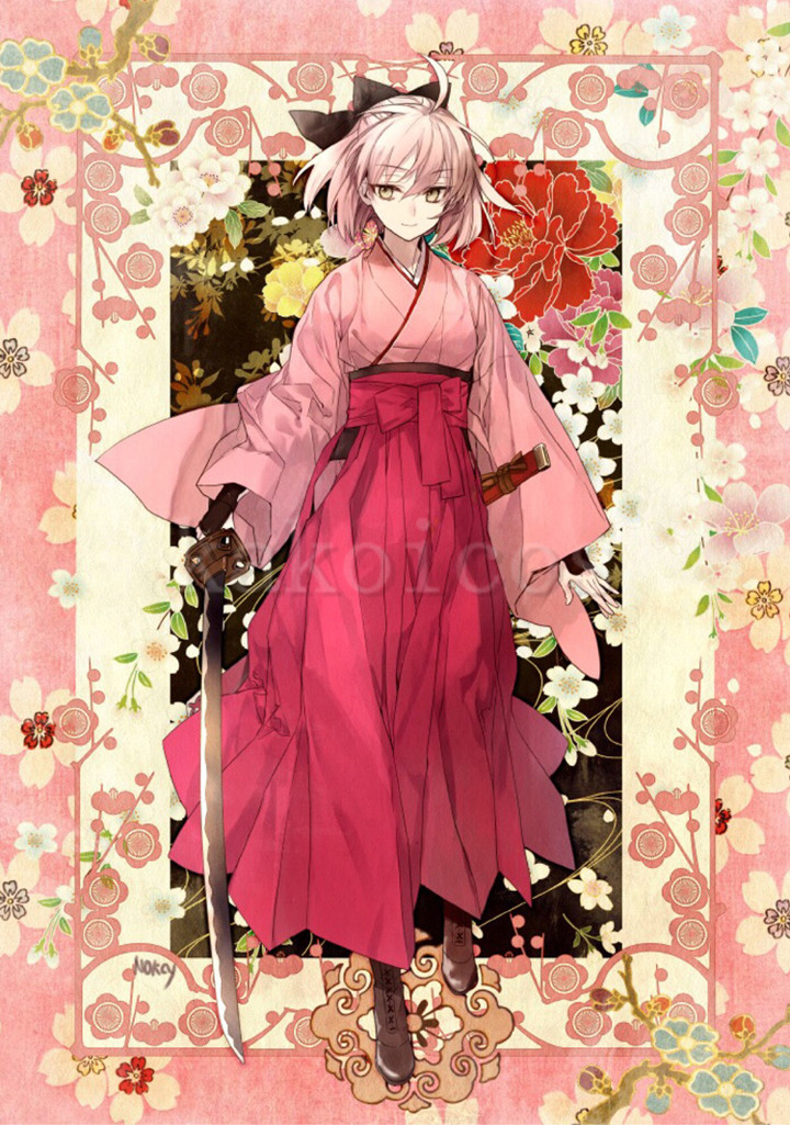 Fate/Grand Order 桜セイバー 沖田総司 コスプレ衣装ピンクの通販