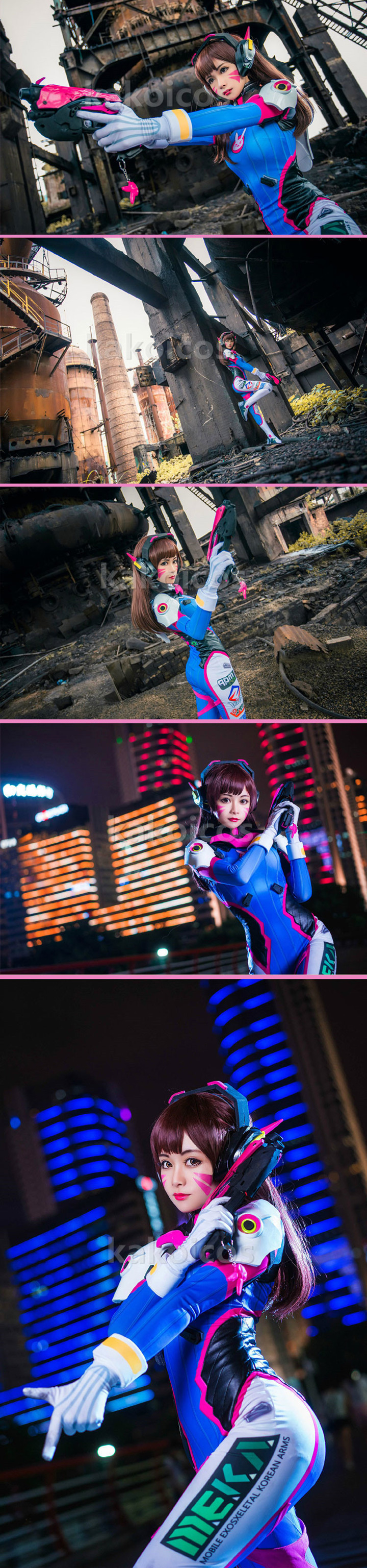 オーバーウオッチ レディース 女性 D.Va ディーバ ハナ・ソング コスプレ衣装