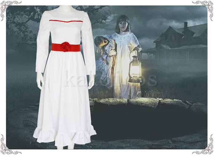 アナベル 死霊館の人形 コスプレ衣装 子供