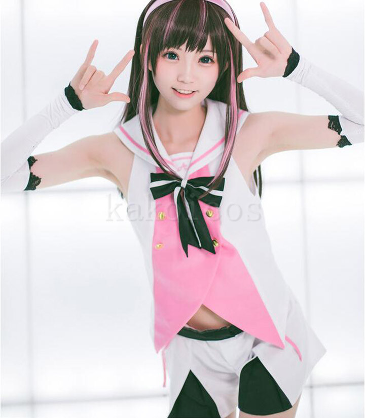 Youtube Kizuna AI 絆愛 キズナアイ 風 cosplay衣装 コスプレ衣装