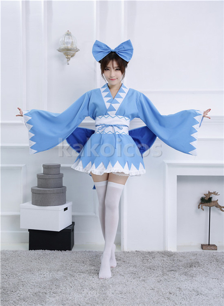 東方project 東方紅魔郷 チルノ コスプレ 衣装