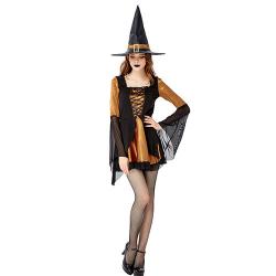 ハロウィン魔女魔法 コスプレ衣装 女性用仮装